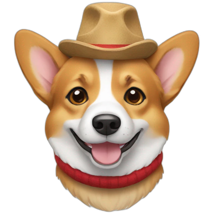 corgi with hat emoji