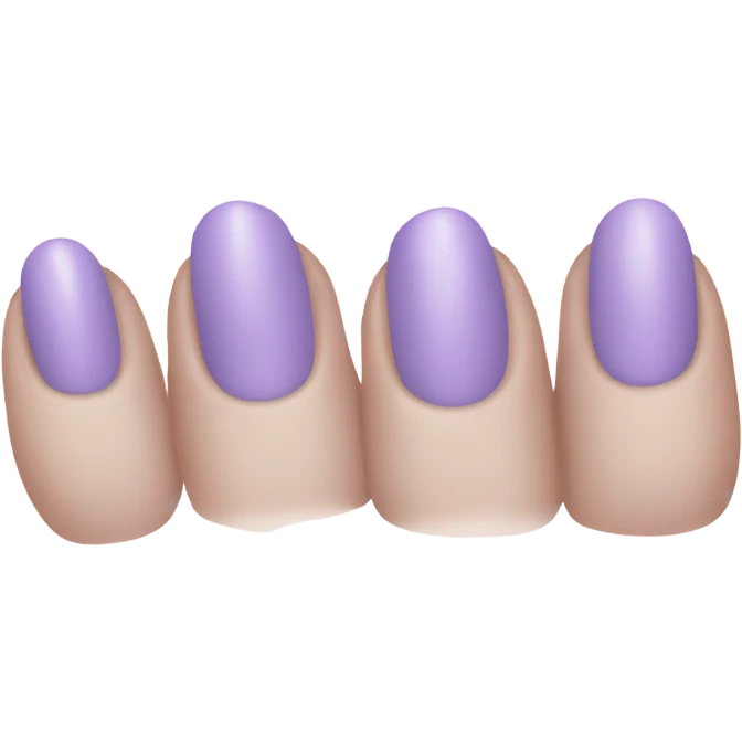 light purple nail color emoji