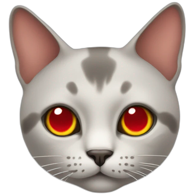 cat with red eyes emoji