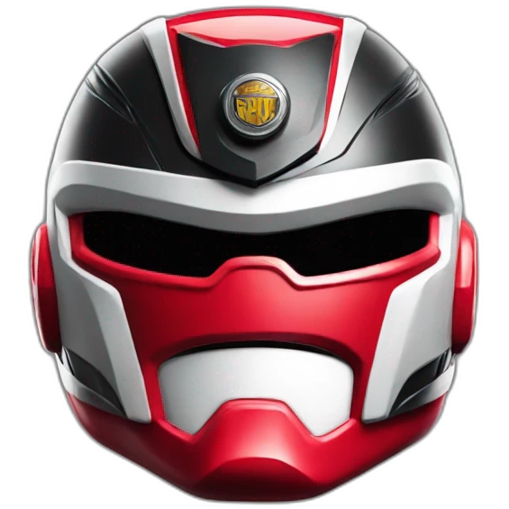 power ranger red as police emoji