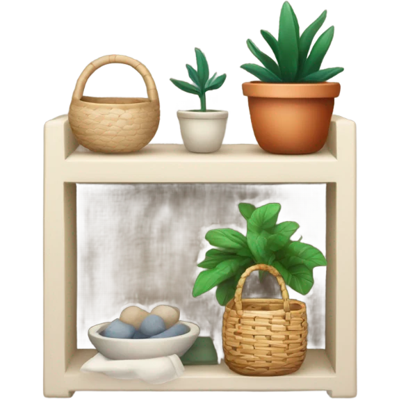 homewares on tiny shelf emoji