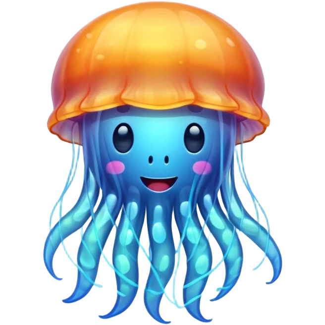 Jelly fish singing happy birthday emoji