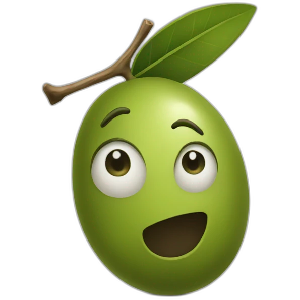 Green olive emoji