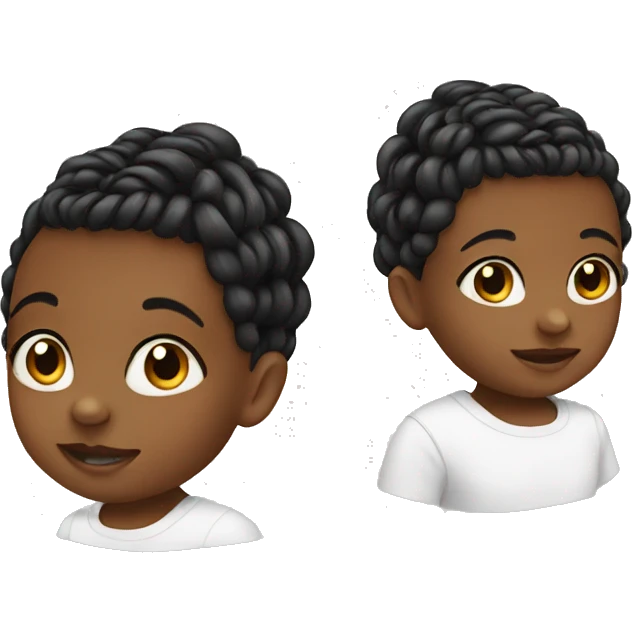 baby with braids/Black boy emoji