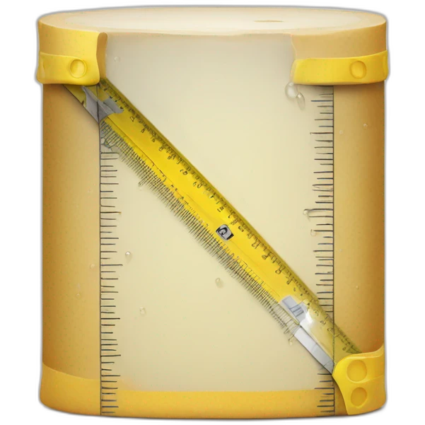 measure-water-block-with-yellow-ruler emoji