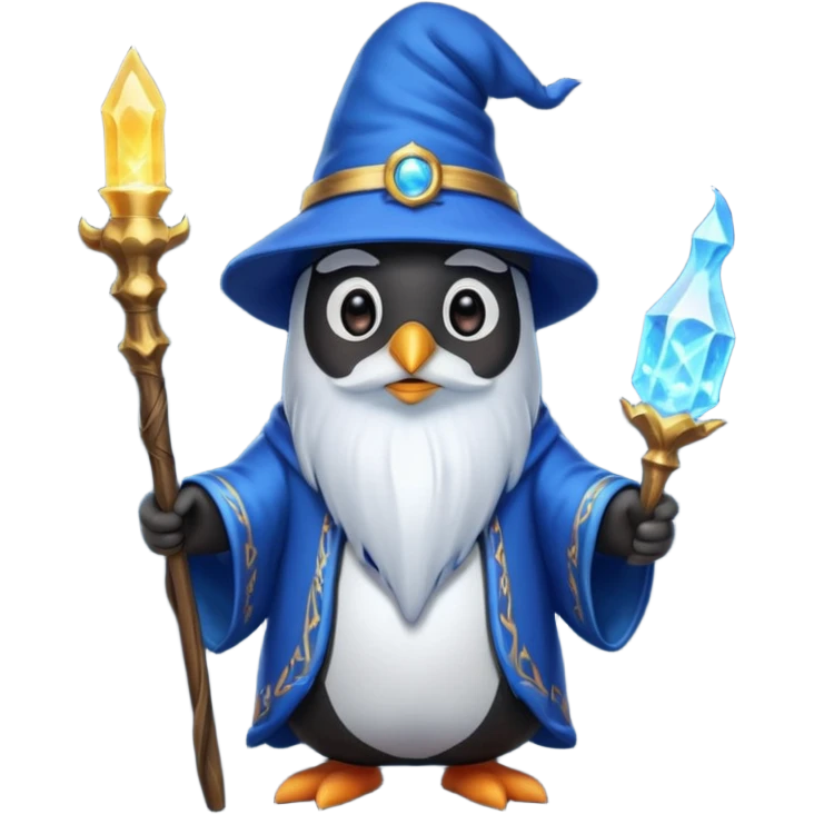 Penguin Wizard emoji