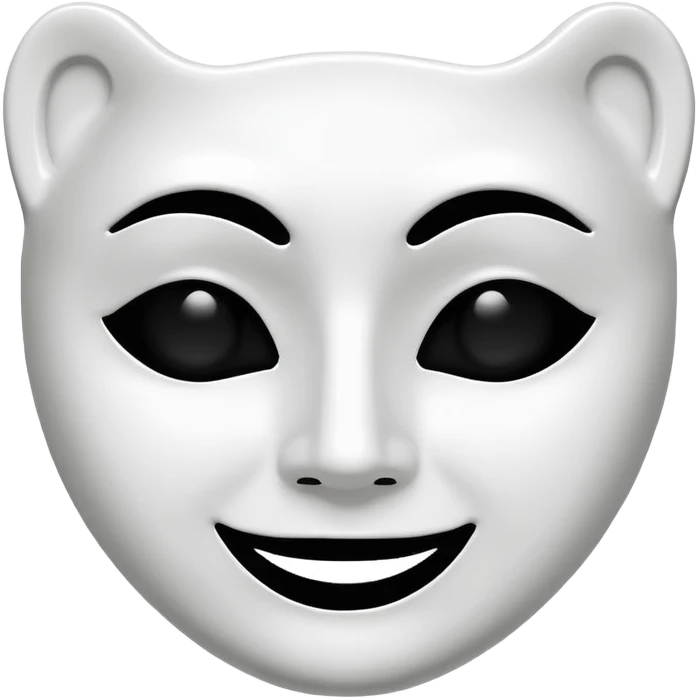 Happy and sad face mask emoji