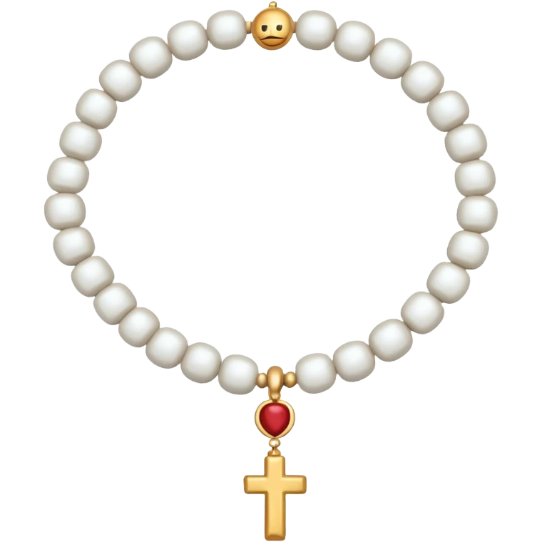 prayer bead white  emoji