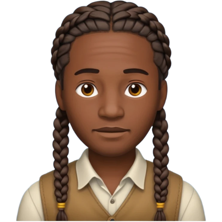 Man with braids  emoji