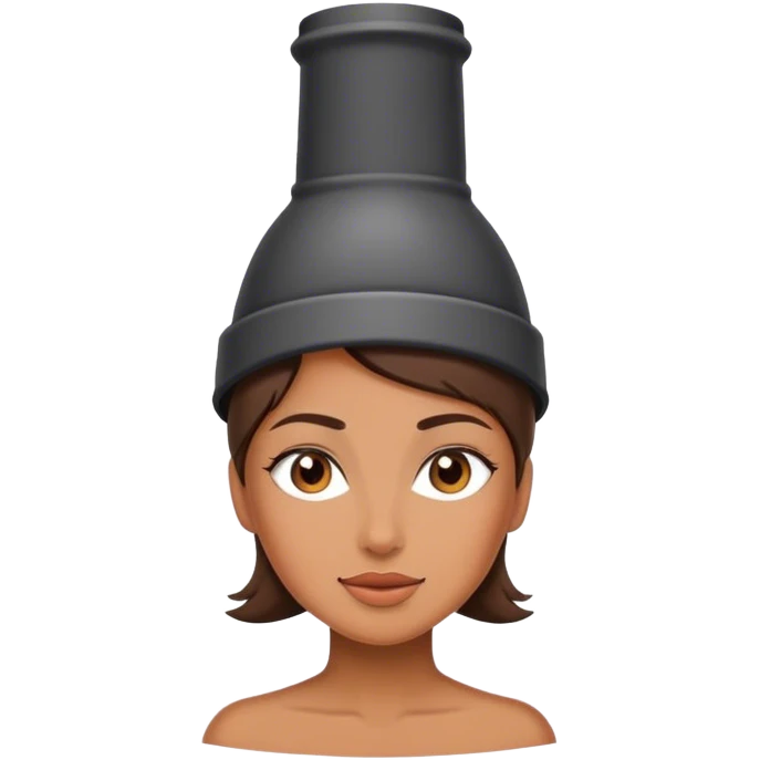 Woman with chimney on her head  emoji