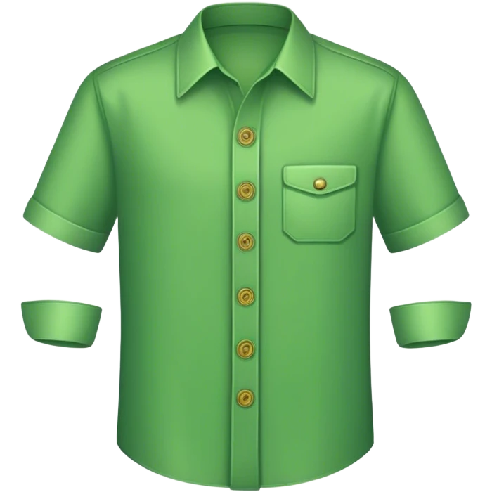Green button front emoji