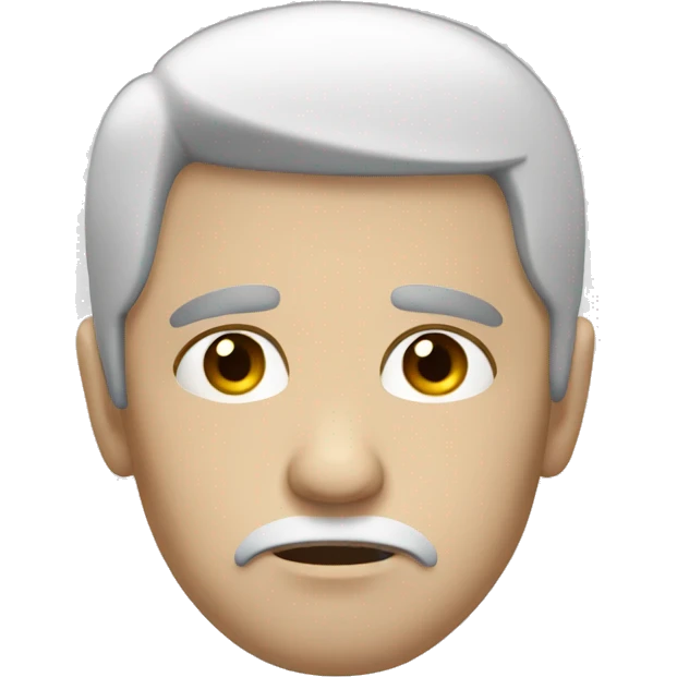 sad man, black hair, white skin emoji