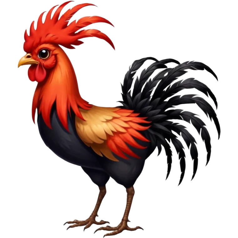 Combine a spider with a rooster (cock) emoji