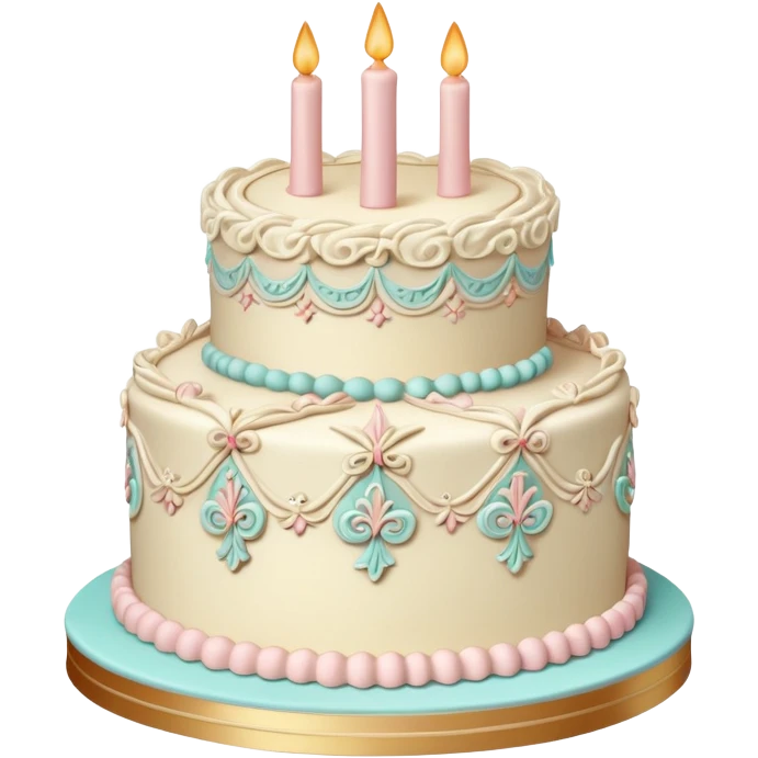 Vintage Cake Lambeth Decoration emoji