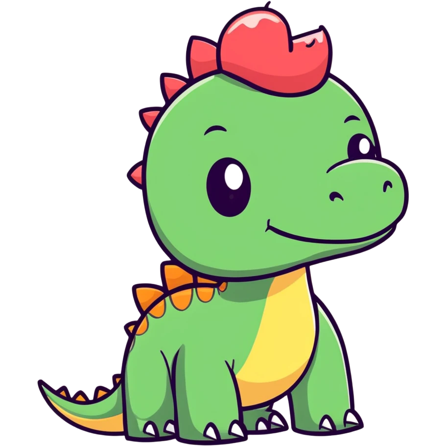 dinosaur with eyelashes and lipstick  emoji