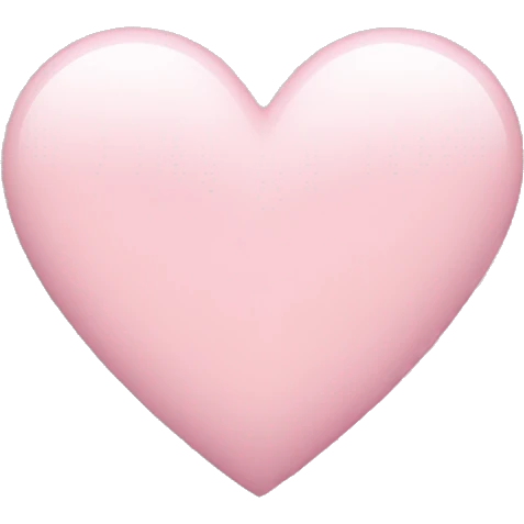 Light pink heart emoji