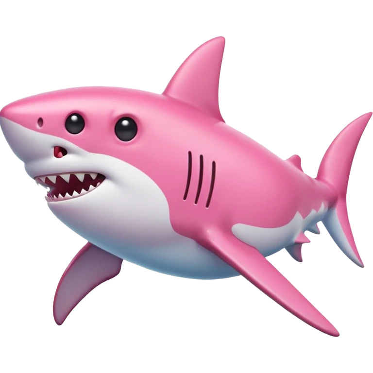 pink shark emoji