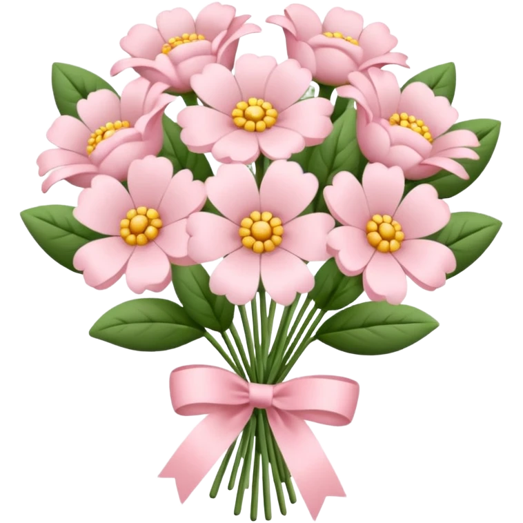 pale pink flower bouquet  emoji