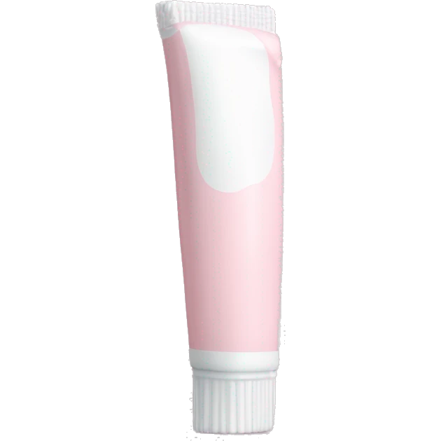 Long Pale pink toothpaste tube emoji