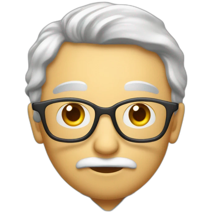 un prof qui parle avec une bulle dans une phrase écrite en espagnole  emoji