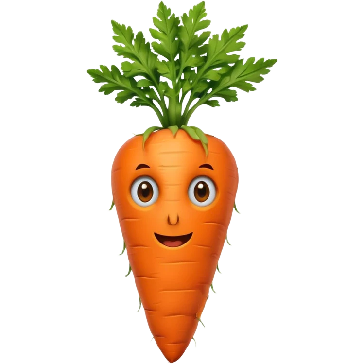 The carrot with eyes wearing a Canada jersey  emoji