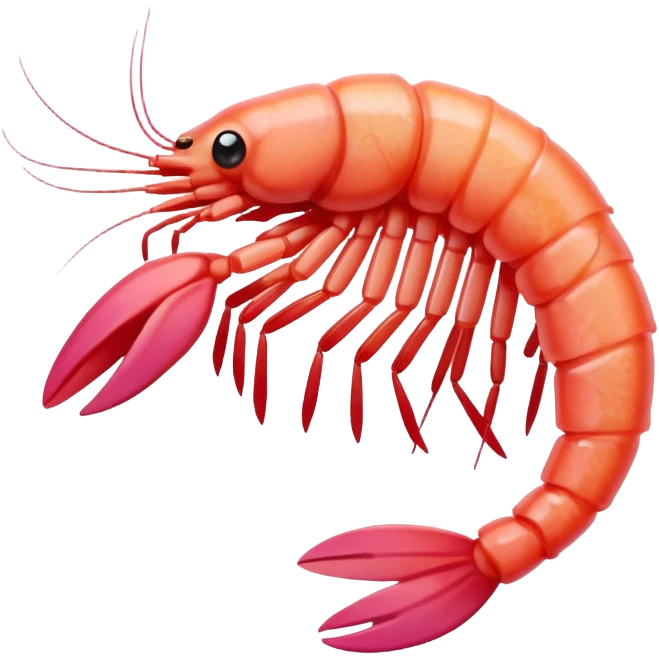 Сделай стикер креветки  emoji