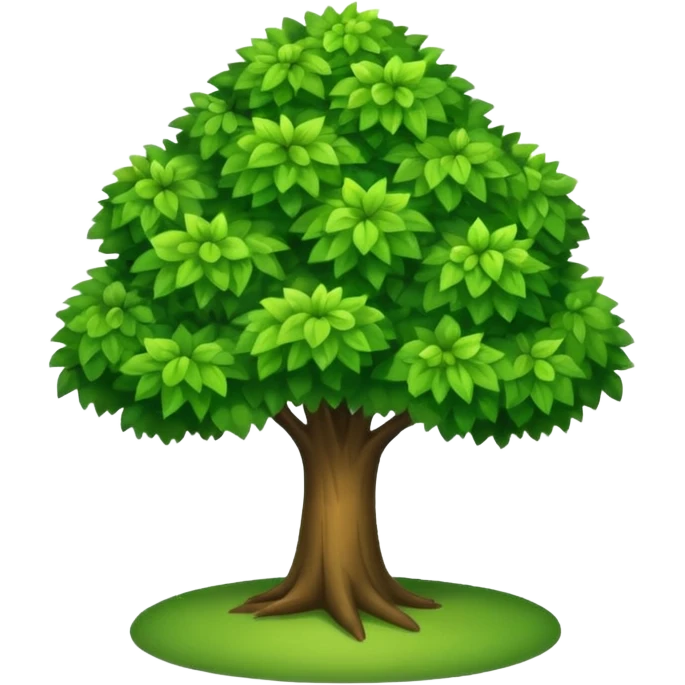 a green tree emoji emoji