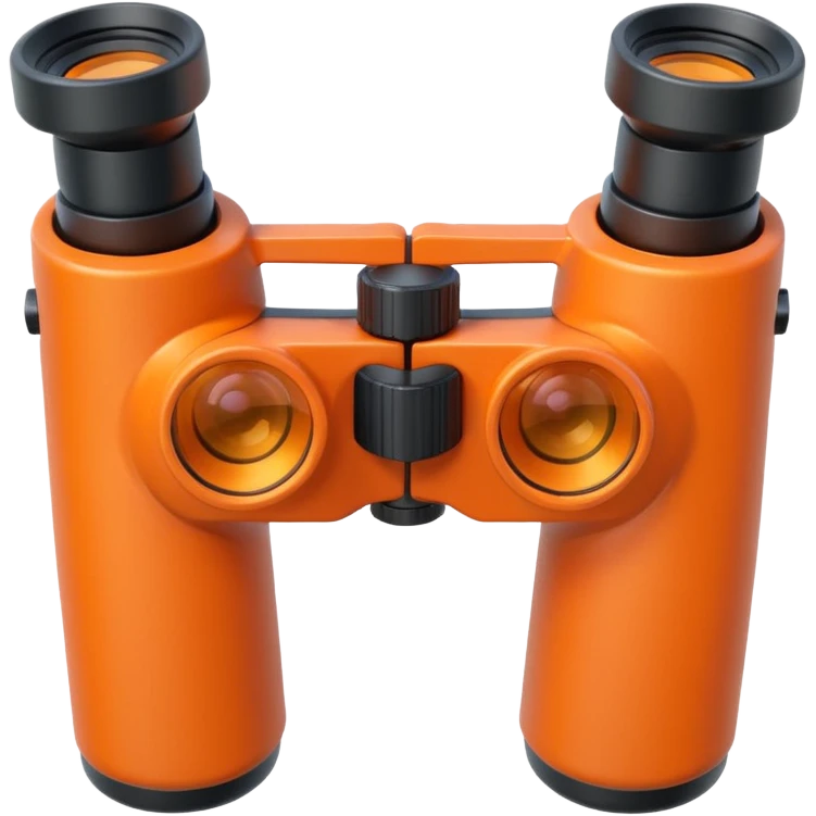 orange binoculars emoji