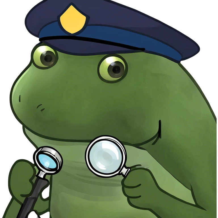 holding up a magnifying glass emoji