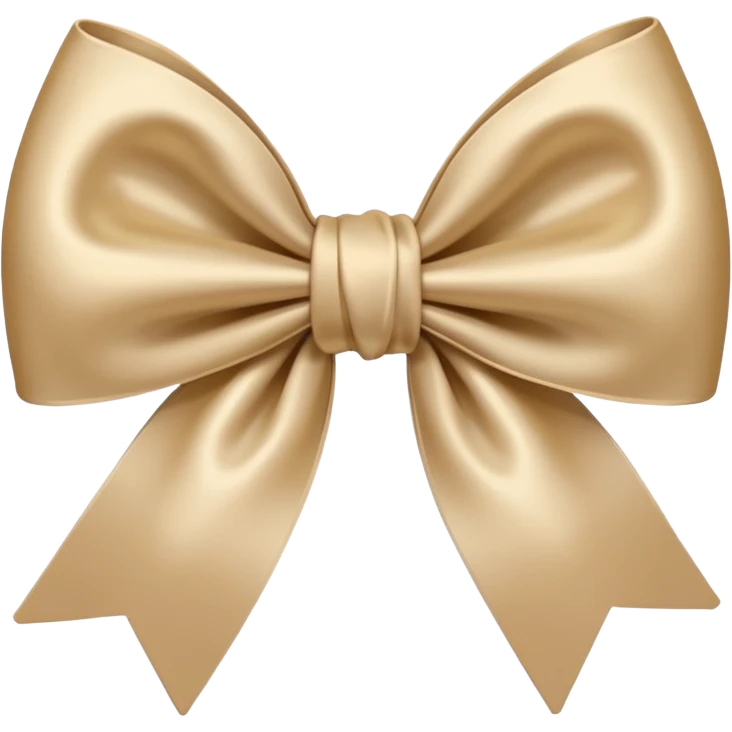 Beige bow enoji emoji