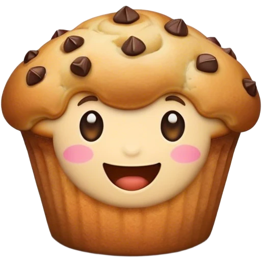 Happy muffin  emoji