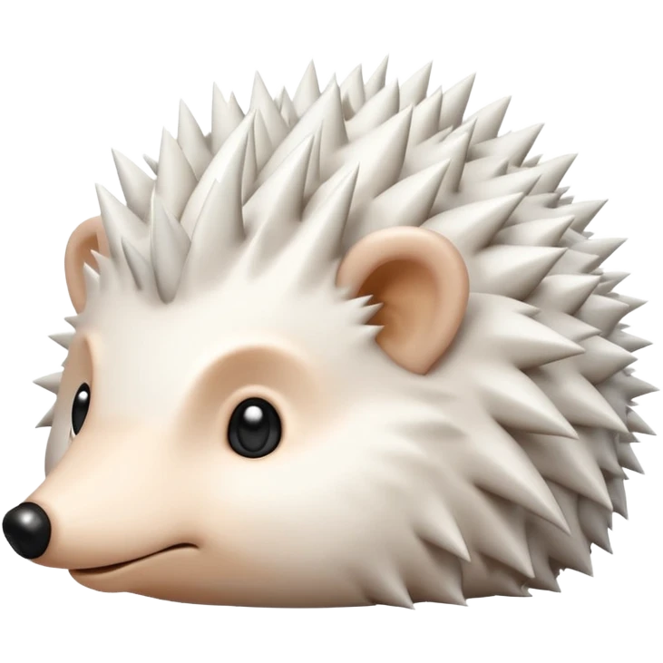 A white hedgehog emoji