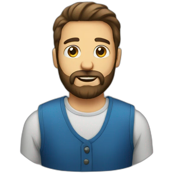 man with beard emoji