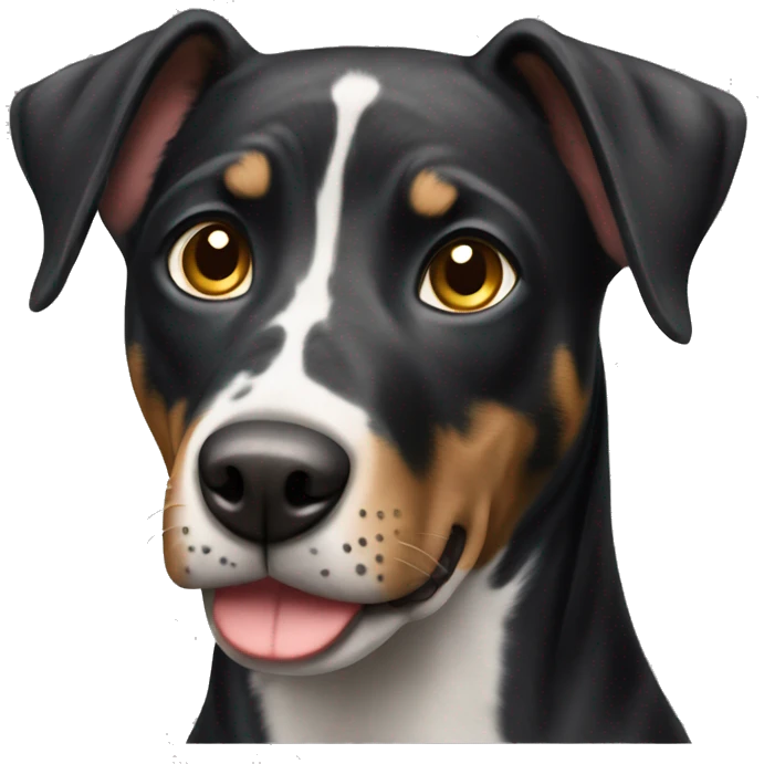 black catahoula dog emoji