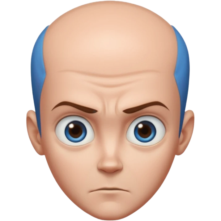 give me megamind character his forhead make it bigger emoji