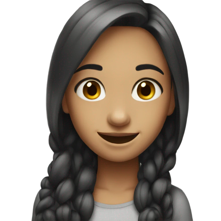 Beautiful read hear girl smiling  emoji