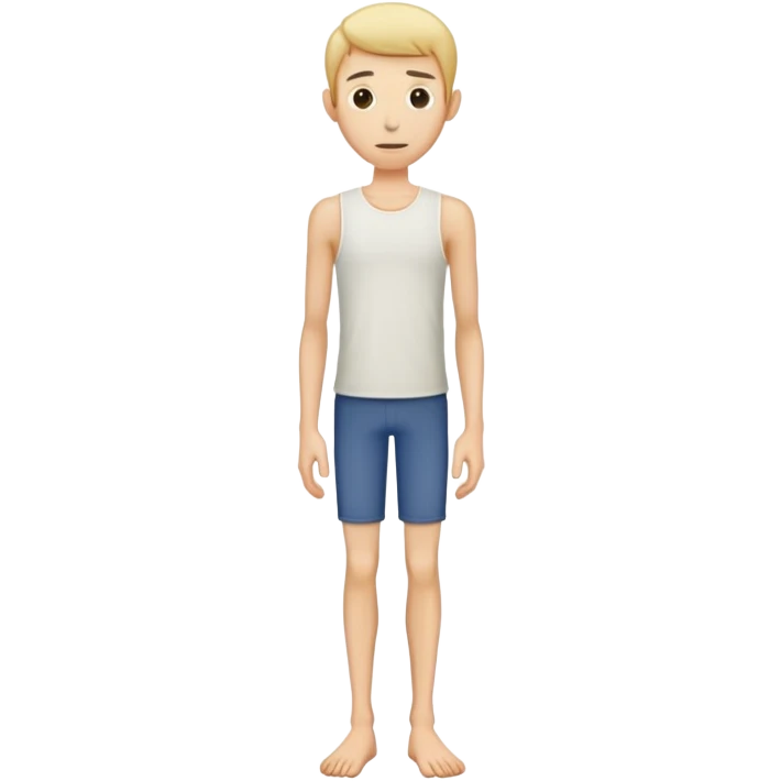 full body very skinny male figure standing emoji