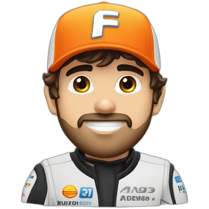 Fernando Alonso, gorra número 33 emoji
