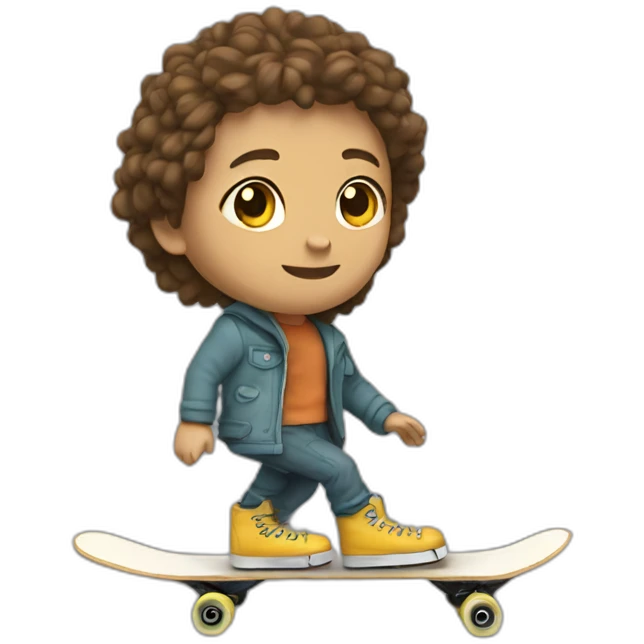 toda sur un skate emoji