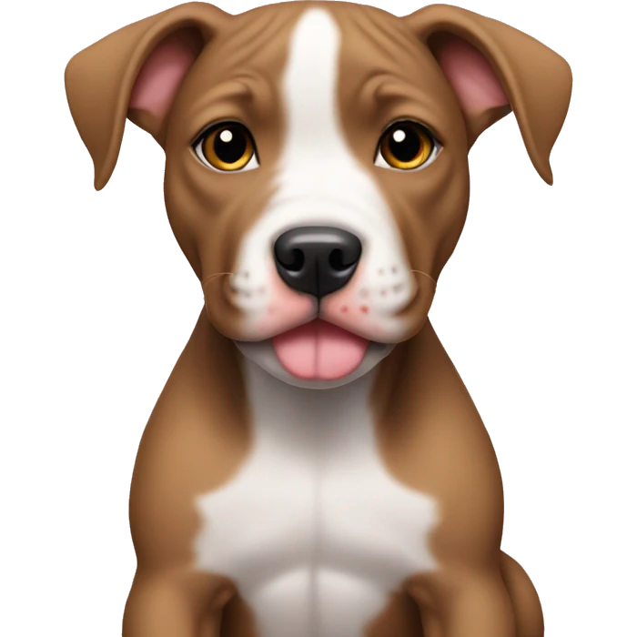 Girl pitbull puppy emoji
