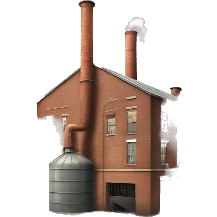 old factory with chimney emoji