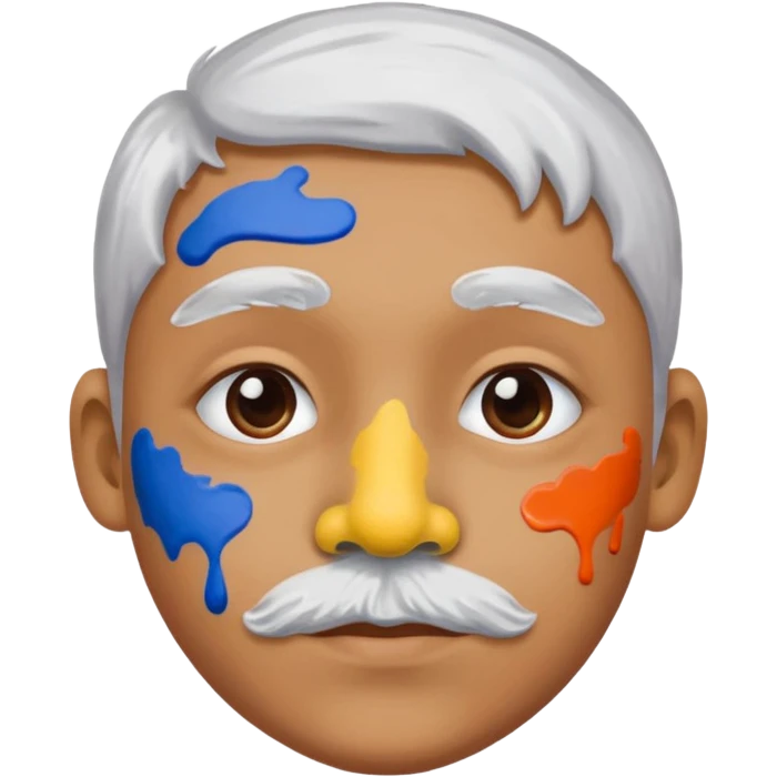 Paint on nose emoji