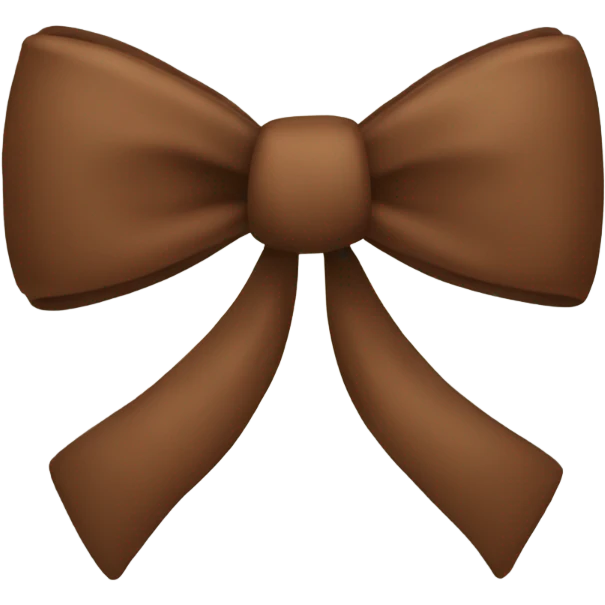 Brown bow emoji