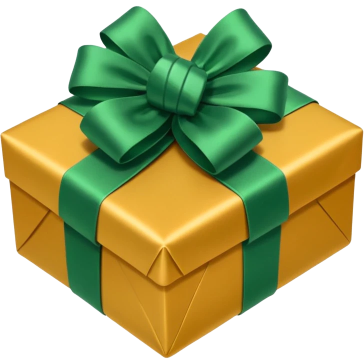 a green (#00ff33) christmas gift. emoji