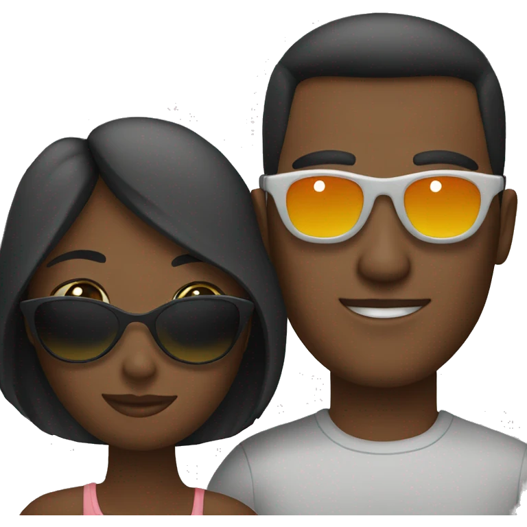 Couple with sunglasses emoji