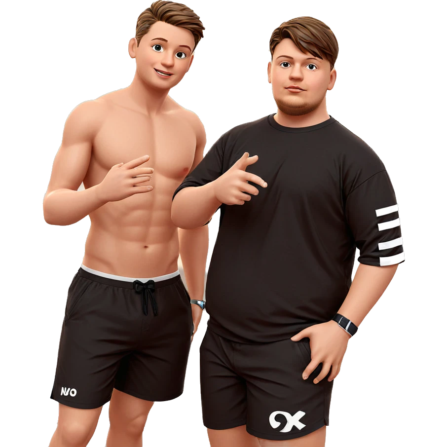 boys at the beach sunset emoji