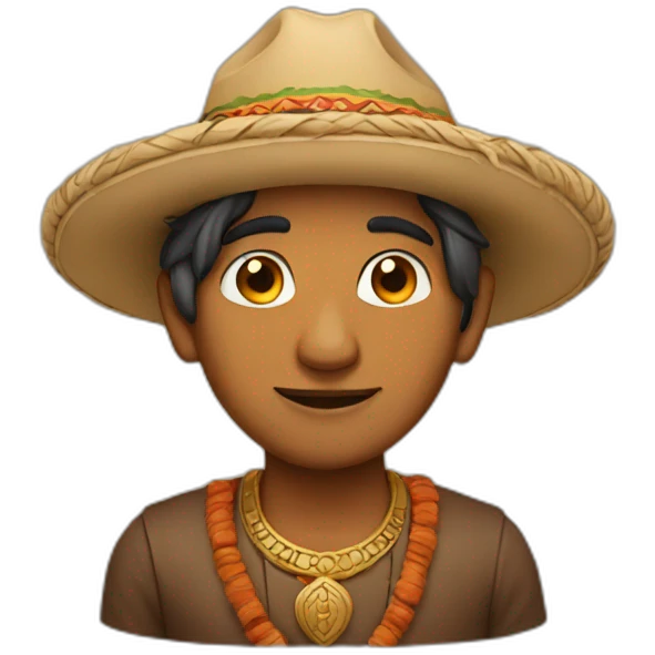 Indian wearing a hat emoji