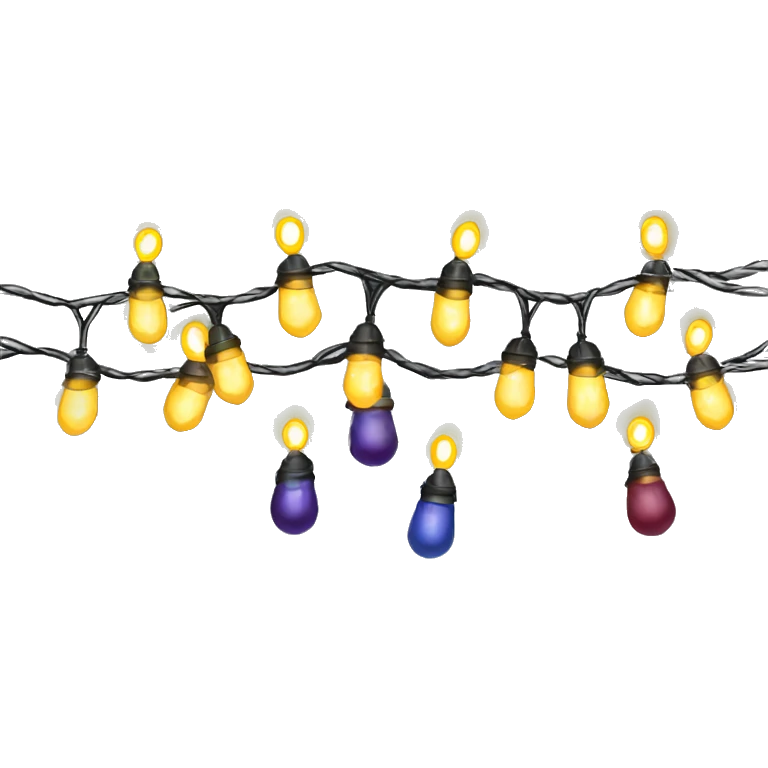 Christmas lights emoji