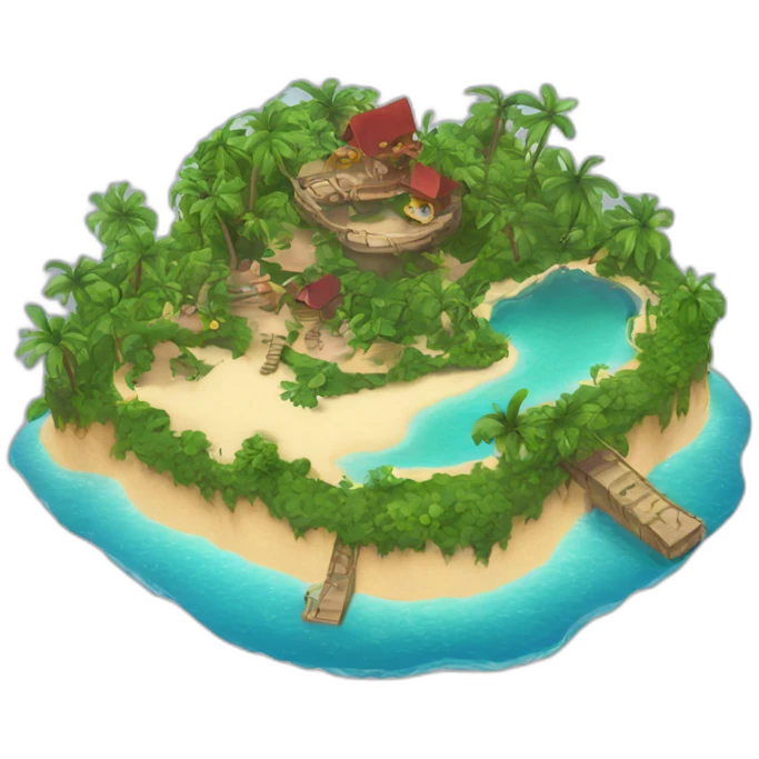 Mickey Mouse island emoji