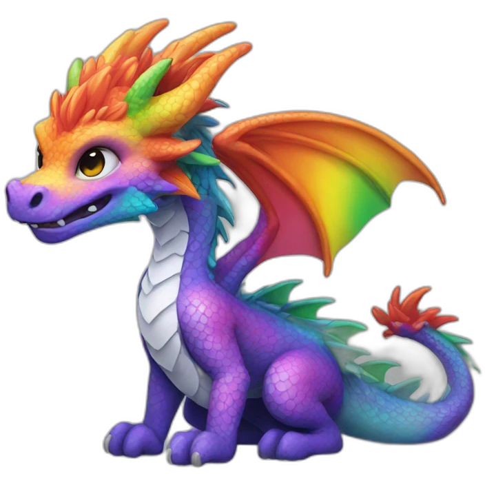 rainbow dragon emoji